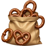 Bag of chocolate covered pretzels sticker