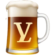 beer in louis vuitton sticker