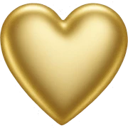 heart gold sticker