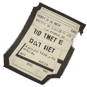 ticket sticker
