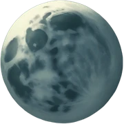 Moon with plants sticker