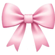 Pastel pink bow  sticker
