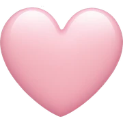 Light pink heart  sticker