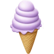 Lavender ice cream  sticker