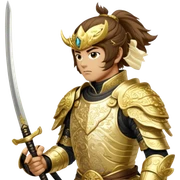 Golden Samurai sticker