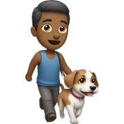 person carrying dog sticker