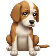 Sad dog sticker