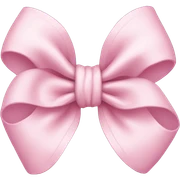 Pastel pink bow sticker