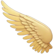 Wing left purple sticker