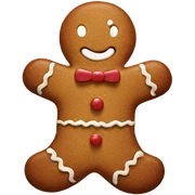 gingerbread man sticker