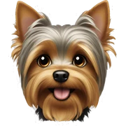 Yorkie dog mischief  sticker
