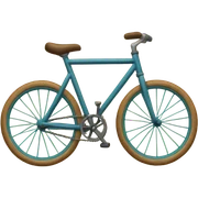 bicycle made out of "B" "Y" and "E"!!!'ñnj hi sticker