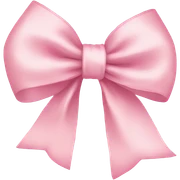 light pink ribbon bow sticker