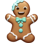 Pastel gingerbread man sticker