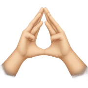 Two hands like triangle  sticker