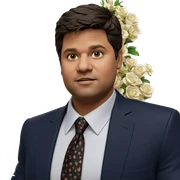 formal portrait with flower sticker