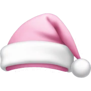 Light pink Santa hat sticker