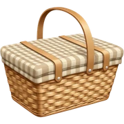 Pale beige picnic sticker