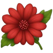 red flower sticker