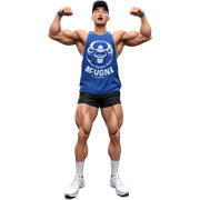 muscular guy in gym attire sticker
