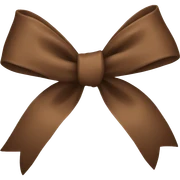 brown bow sticker