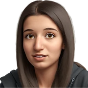 realistic portrait of girl sticker