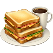 Coffee and sandwich sticker