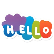Hello sticker