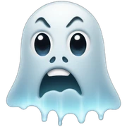 emoji ghost cry sticker