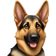German shepherd sticker