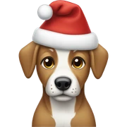 christmas dog  sticker