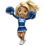 Cheerleader sticker