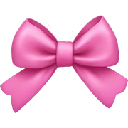 pink bow sticker