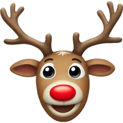 Red Nosed Reindeer sticker