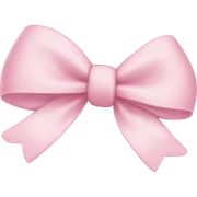 Light pink bow sticker