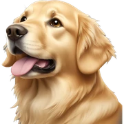 Golden retriever sticker