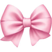 baby pink bow sticker
