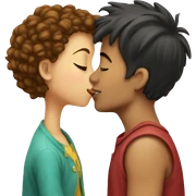 boy kiss girl sticker