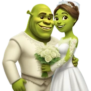Shrek getting married sticker