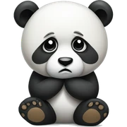 Sad panda  sticker