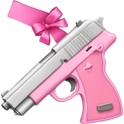 pink pistol with a pink ribbon sticker
