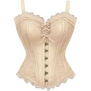 Pastel beige lace corset  sticker