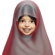 smiling girl in horror veil sticker