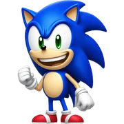 sonic Laughing sticker