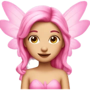 Pink fairy sticker
