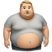 Fat man sticker