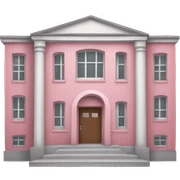 school with pink sticker