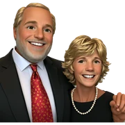 smiling boys in formal attire sticker