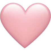 Light pink heart emoji sticker