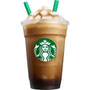 Starbuck ice coffee with ice cubes sticker